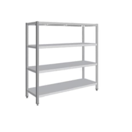 High-quality stainless steel 4-tier shelving unit by ANKE