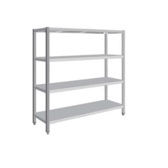 High-quality stainless steel 4-tier shelving unit by ANKE