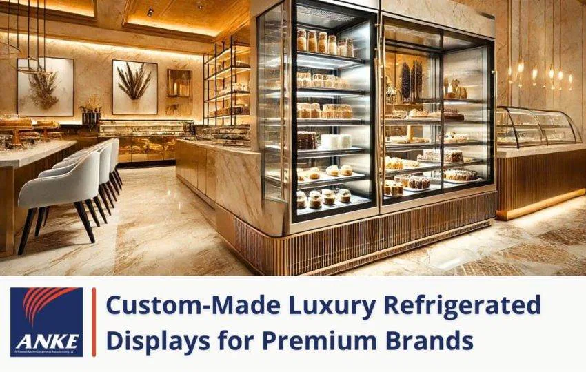 Custom-made luxury refrigerated displays for premium product presentation