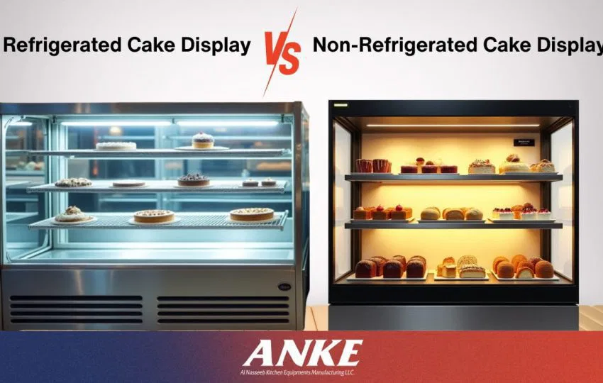 Comparing refrigerated vs non-refrigerated cake display cases for bakeries in the UAE