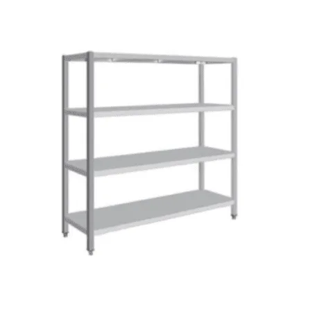 High-quality stainless steel 4-tier shelving unit by ANKE