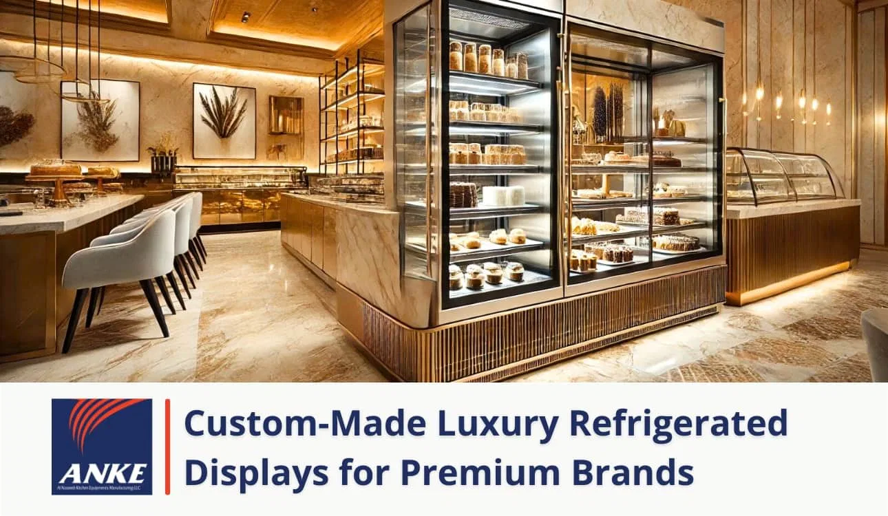 Custom-made luxury refrigerated displays for premium product presentation