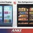Comparing refrigerated and non-refrigerated display cabinets at ANKE
