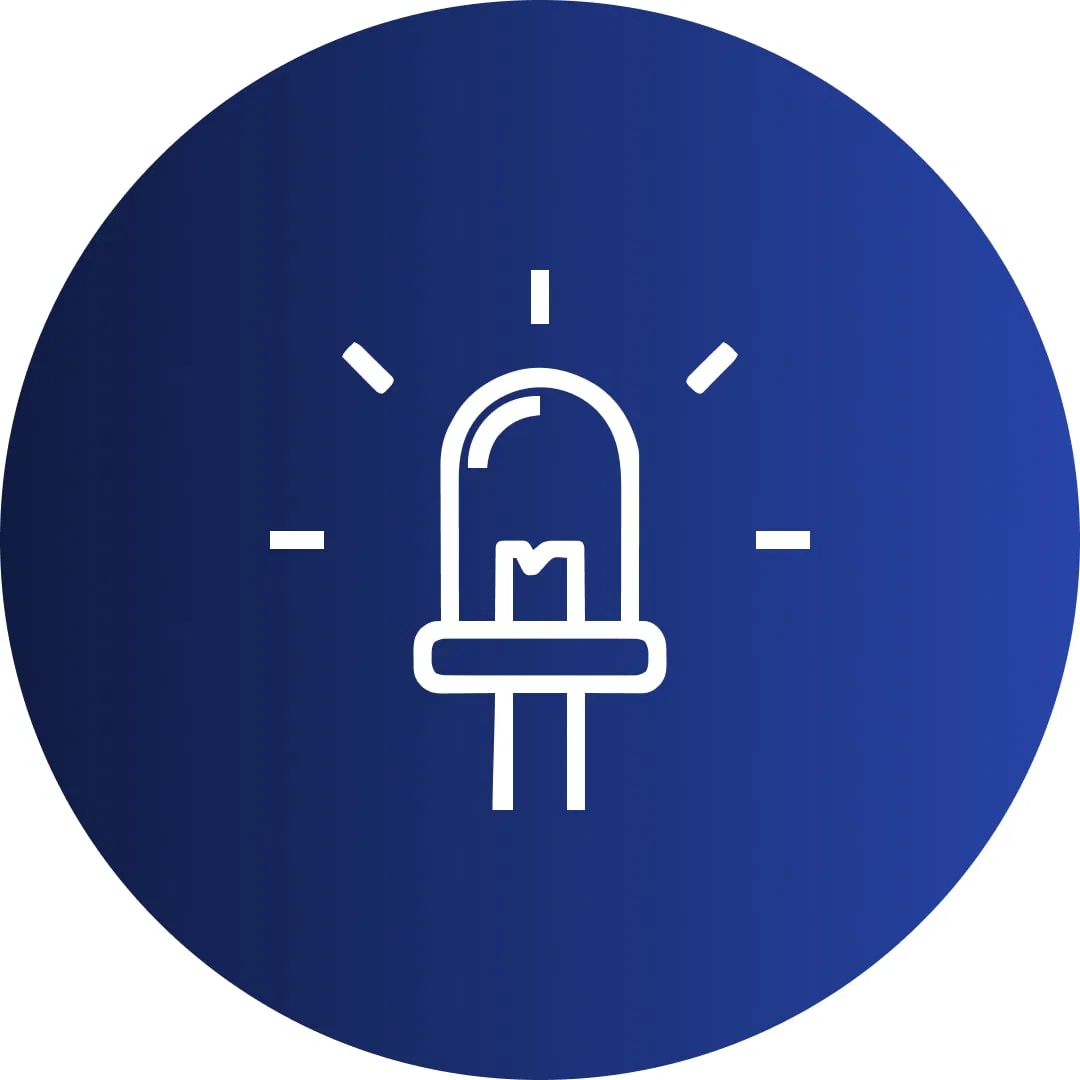 LED lighting in pastry display showcases