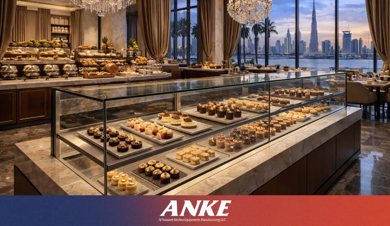 Understanding hospitality display counter standards in dubai at ANKE