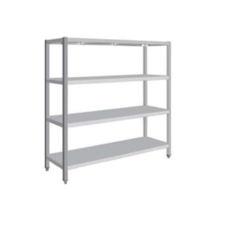 High-quality stainless steel 4-tier shelving unit by ANKE